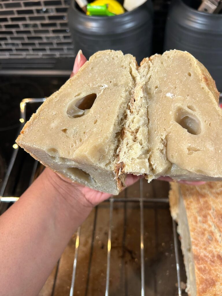 Help! My sourdough loaf is gummy (newbie)