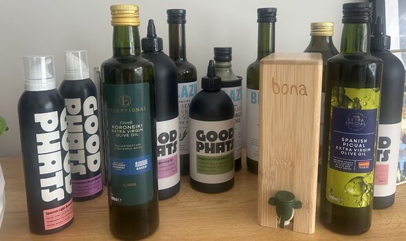 Olive oil bottles