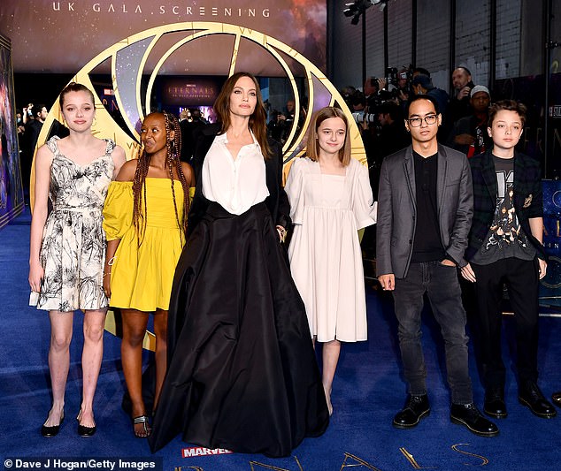 All of the couple's children have sided with Angelina with most of them dropping the surname Pitt