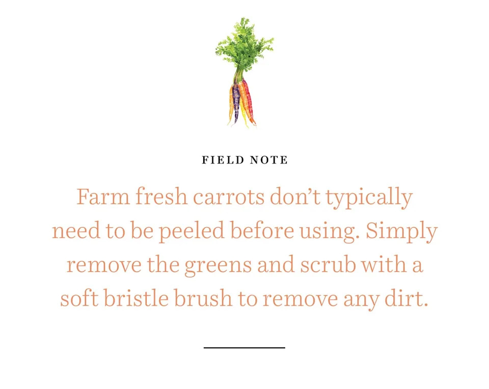 carrots field note
