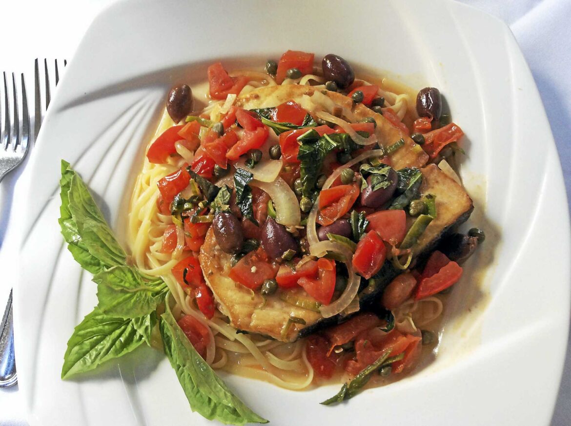 Cafe Allegre recipes for Mediterranean-style swordfish, Tuscan bean soup