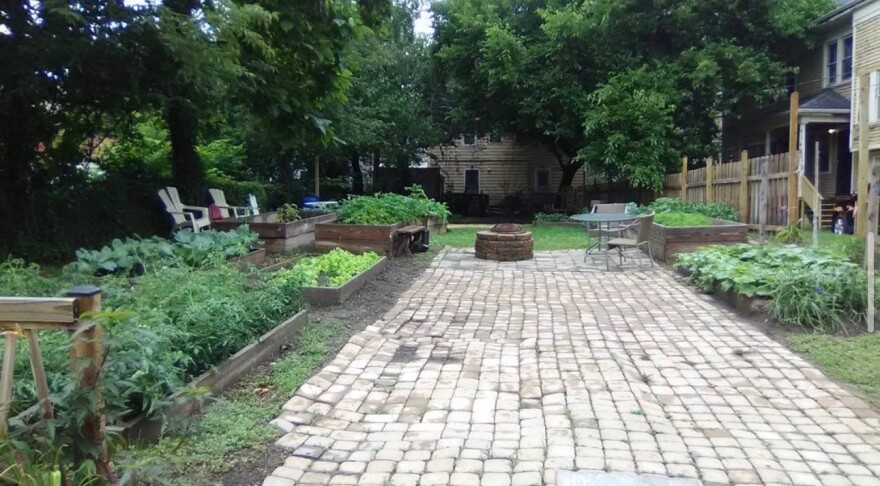 Erika Ervin's first community garden in Glenville.