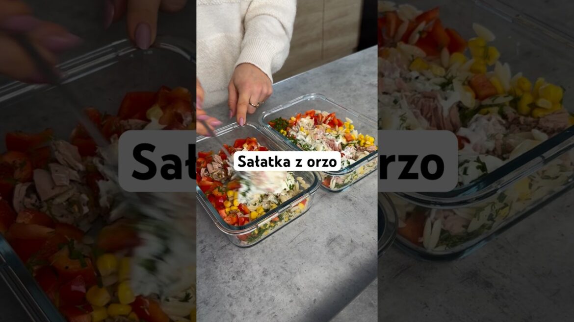Wysokobiałkowa sałatka na wynos #shorts