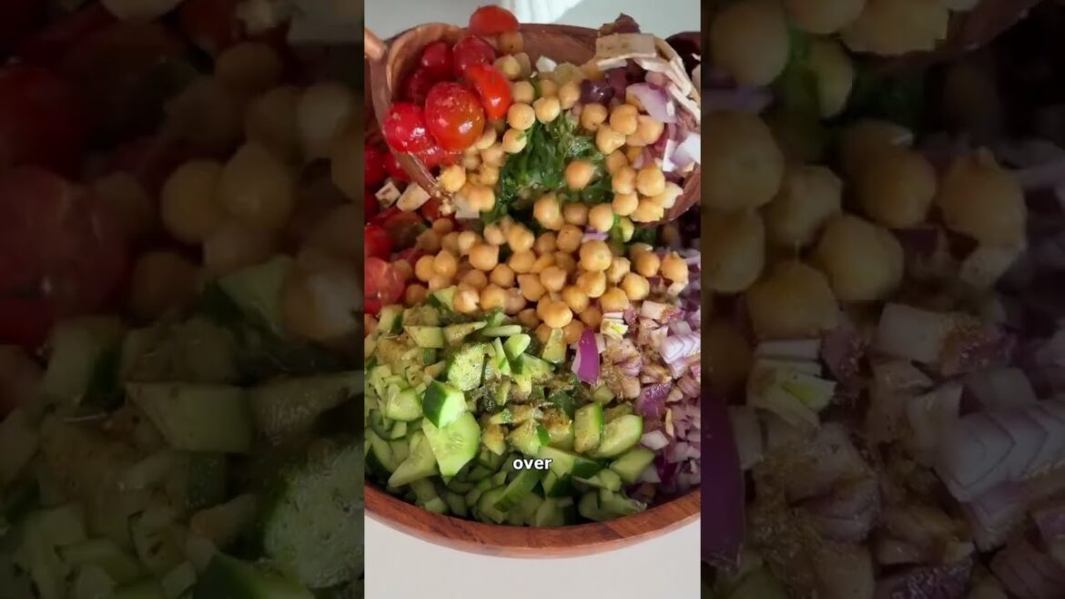 GREEK CHICKPEA PASTA SALAD