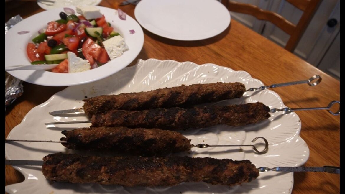 Greek Style Lamb Kafta kebabs