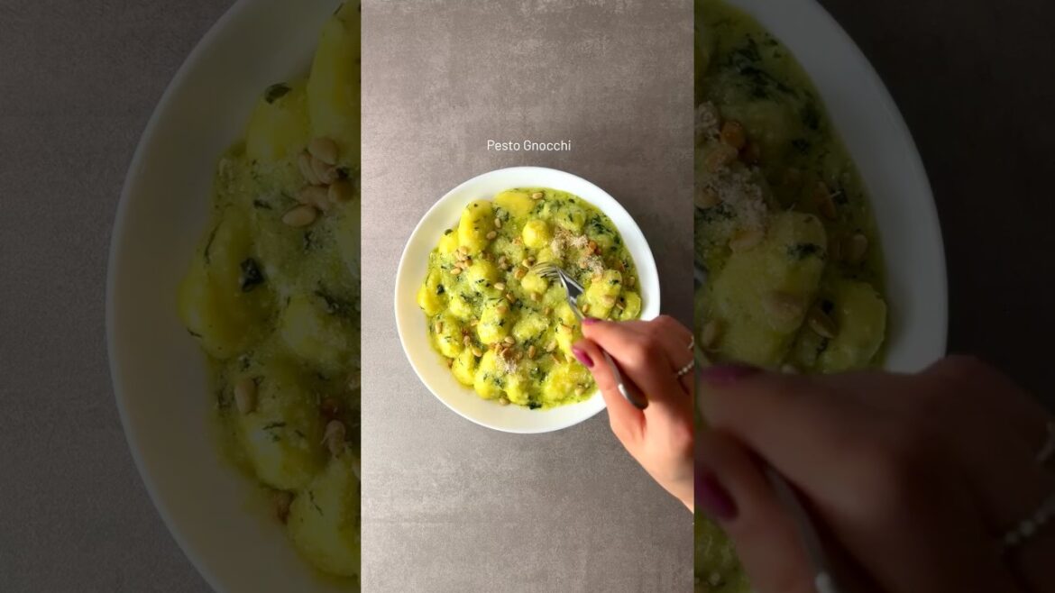 So that’s how I make Gnocchi #gnocchi #pesto #pasta #cooking