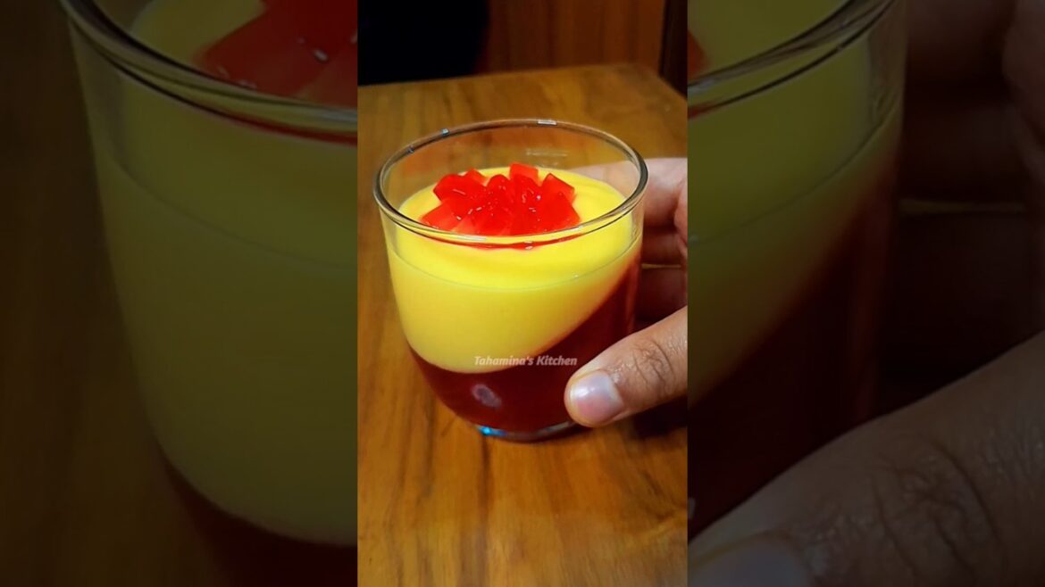 Custard Milk Pudding | Arabian Desert Malabi | Mahalabiya #youtubeshort #recipe #Mahalabiya