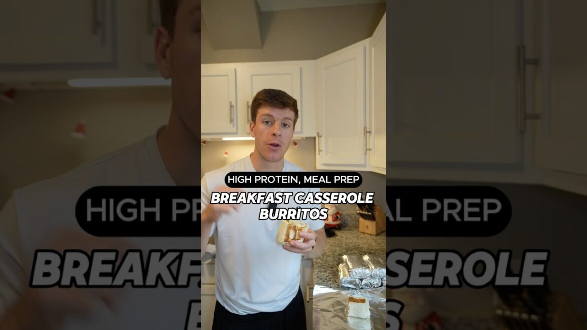 Breakfast Casserole Burrito High Protein Meal Prep Recipe #shorts Breakfast Casserole Burrito High Protein Meal Prep Recipe #shorts