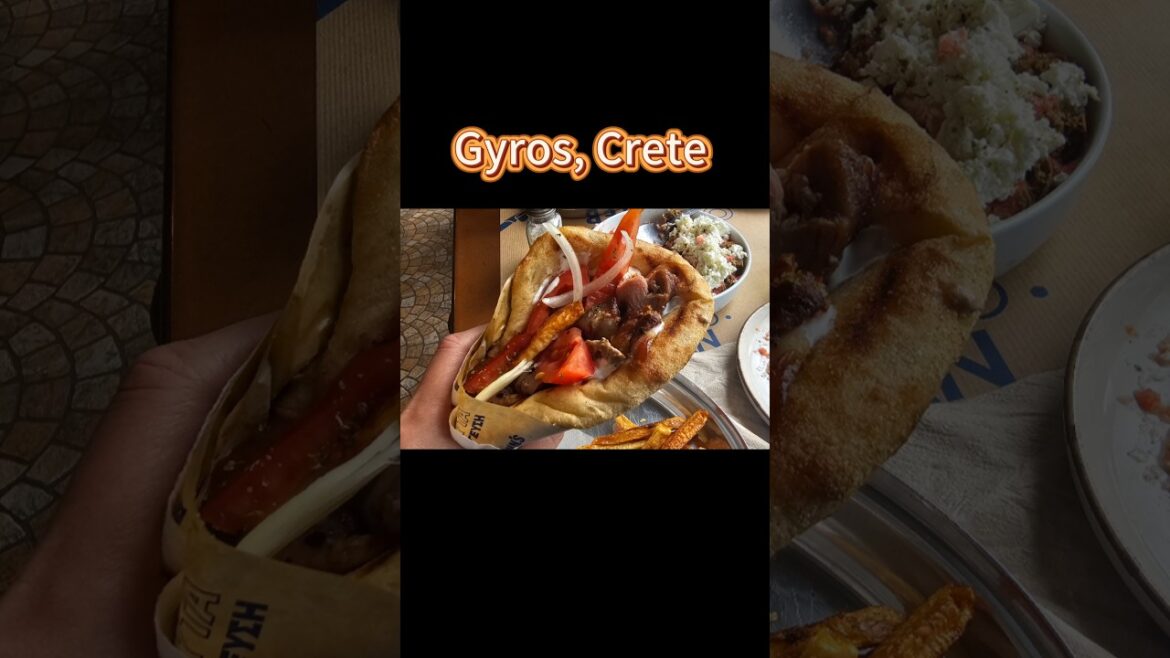 Cretan Dakos & Gyros #mediterraneanfood #mediterraneansalad #travelfood #foodlovers