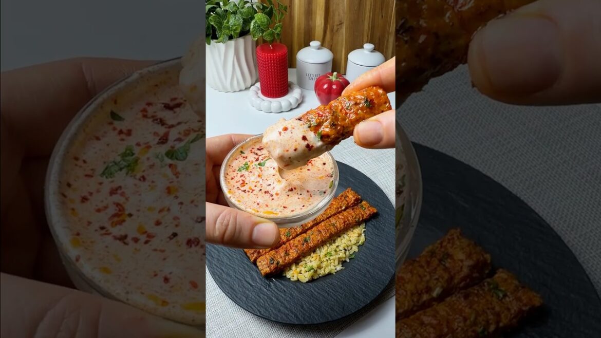 Juicy Chicken Adana Kebab in Oven