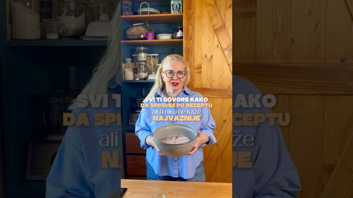 Svi ti govore kako da spremiš po receptu, ali ti niko ne kaže najvažnije