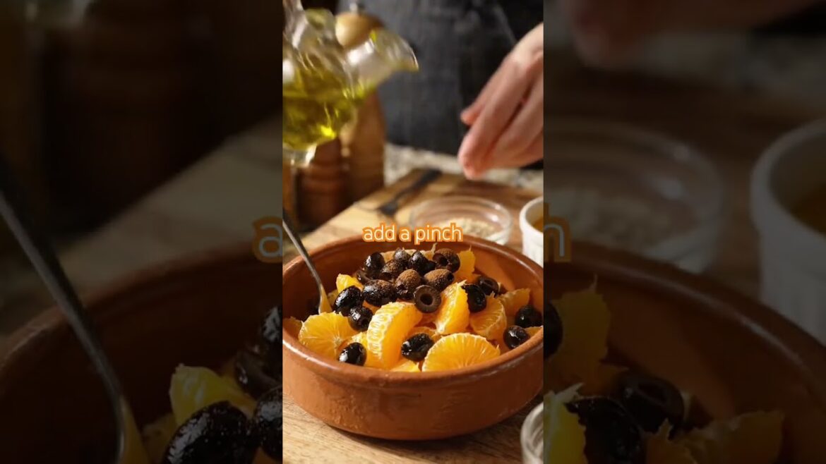 Orange & Olive salad from Morocco. #salad #orange #orange-salad #easynutrition #dietplan