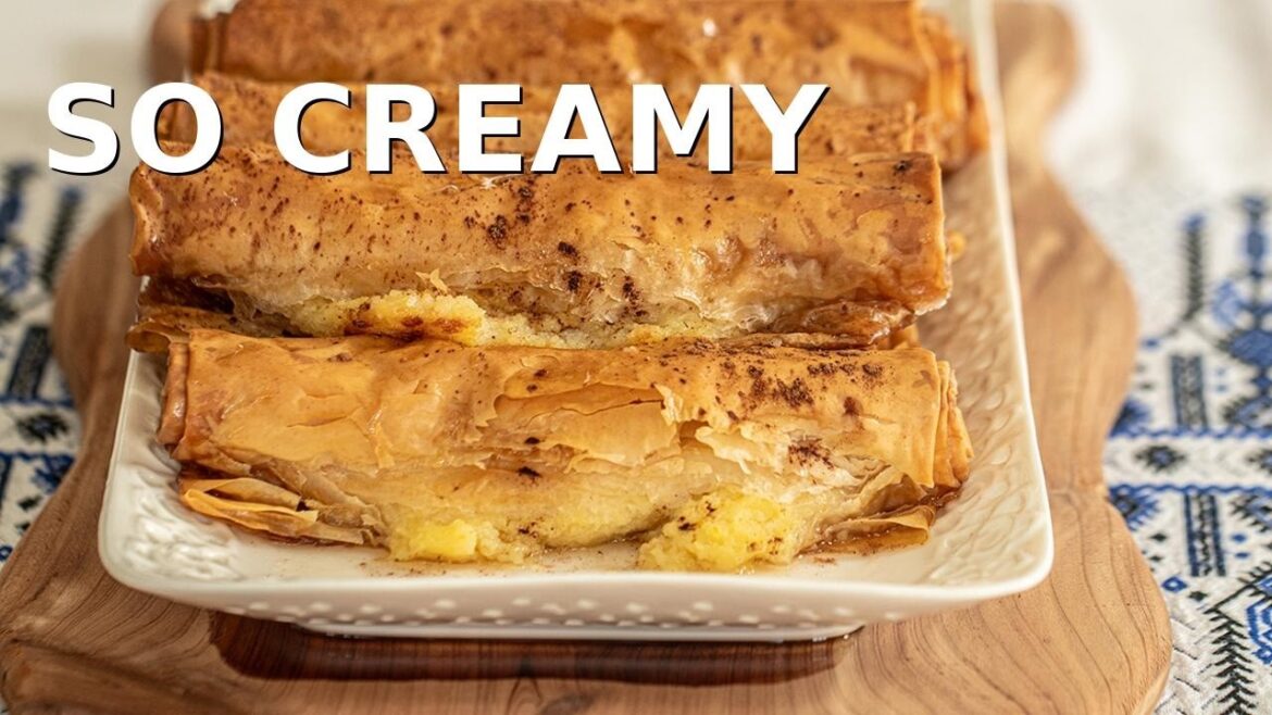 The Creamiest Greek Custard Rolls (Galaktoboureko)
