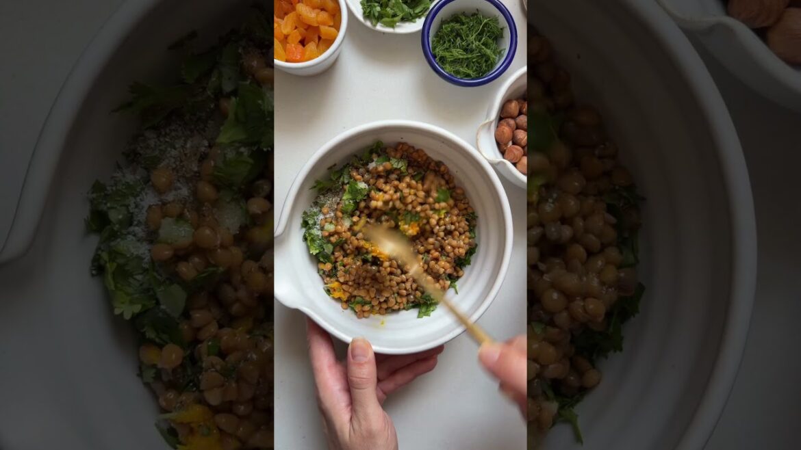 Lentil Halloumi Salad