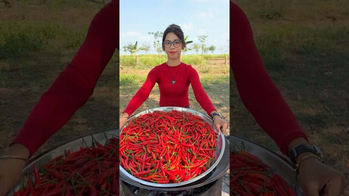 Cooking yummy deep fried chili recipe