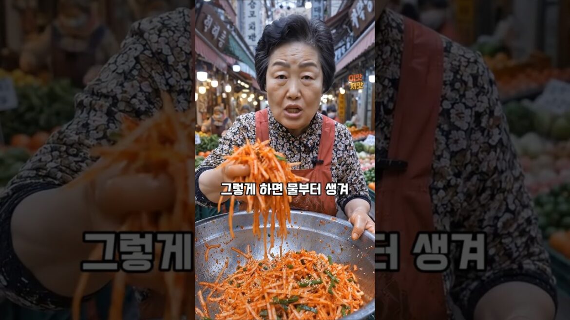 무생채 만들 때 소금 먼저 넣지 마세요! 먼저 넣는 재료 따로 있습니다