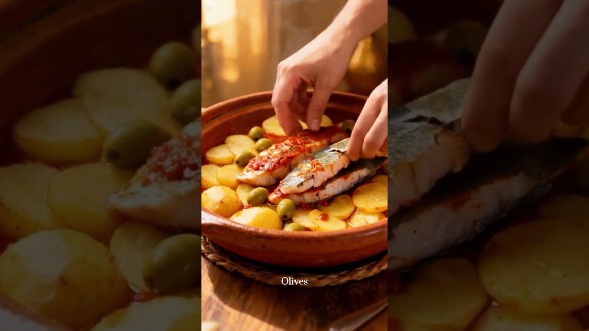 Traditional Fish Tagine#MoroccanFood#HealthyRecipes#TagineRecipe #CookingTraditions#MoroccanCuisine