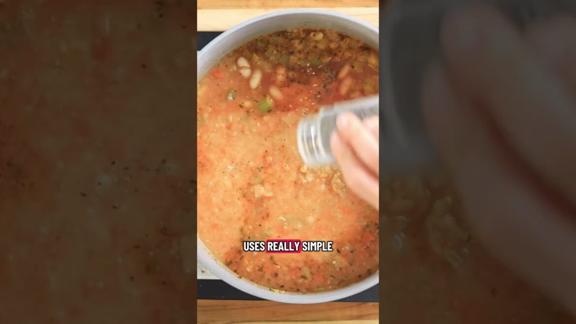 Every time I make this Tuscan white bean soup, I wonder why I don’t make it more