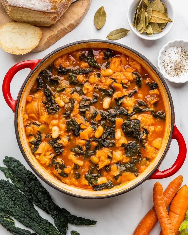 Tuscan Bread & Tomato Soup (Ribollita Soup)