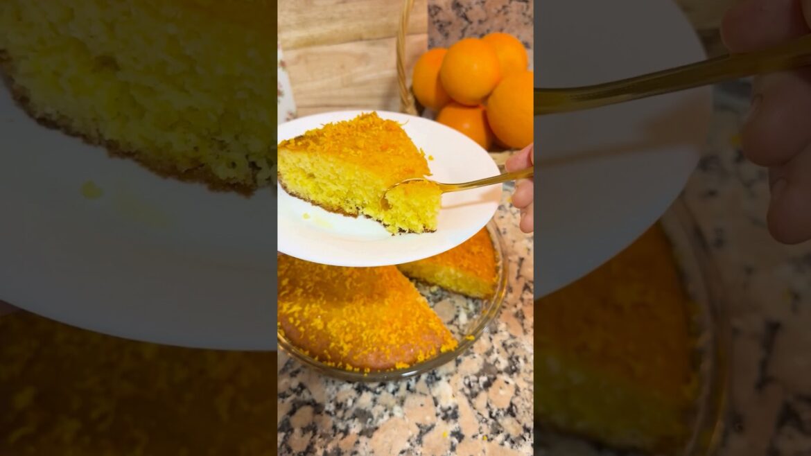 Basbousa. Semolina Orange Cake