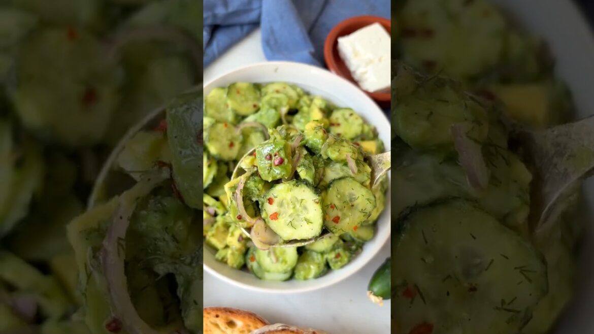 Fresh Avocado Cucumber Salad