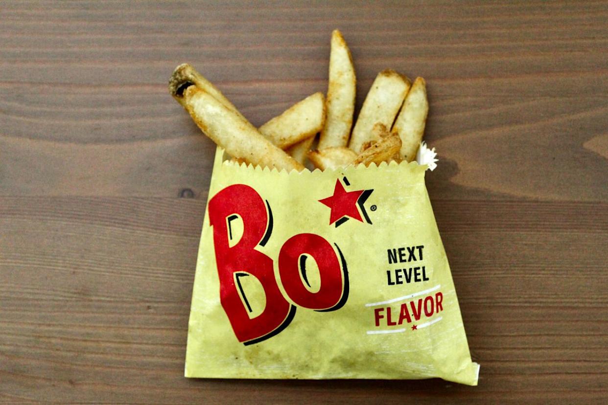 Overhead shot of Bojangles french fries -