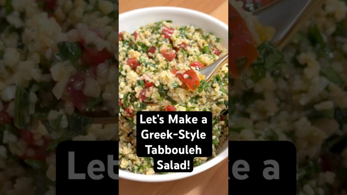 Greek-style Tabbouleh Salad Recipe