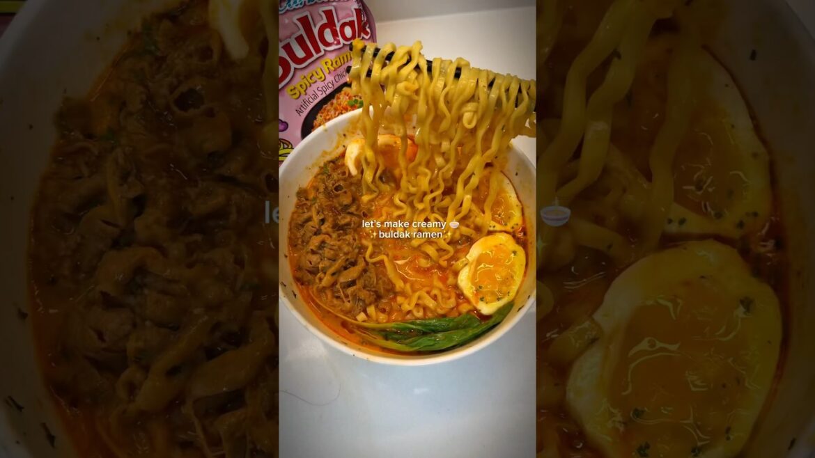 The Best Buldak Ramen You’ll Crave EVERY SINGLE DAY #asmrfood #mukbang #halal