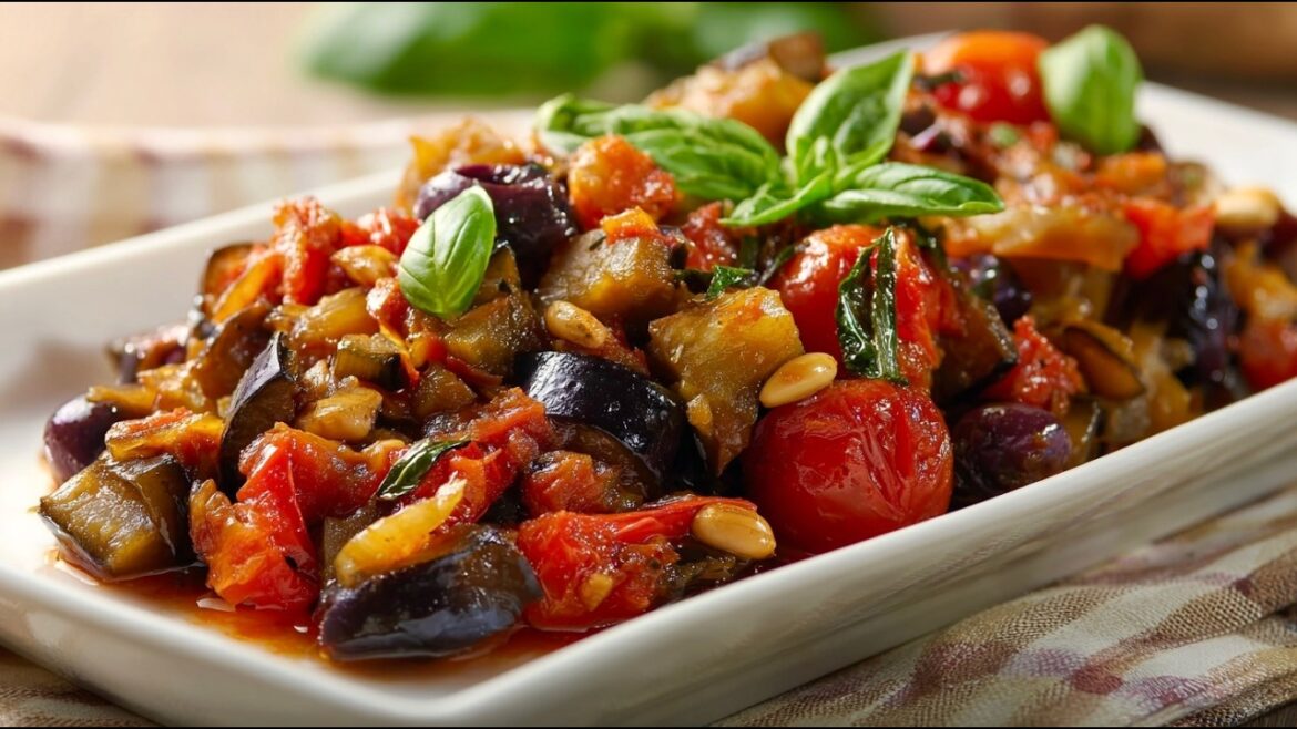 La famosa caponata siciliana di melanzane! Ricetta originale di mamma!