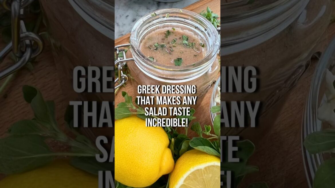 Greek Dressing That Makes Any Salad Taste Incredible! #greeksalad #healthyrecipe #homemadedressing