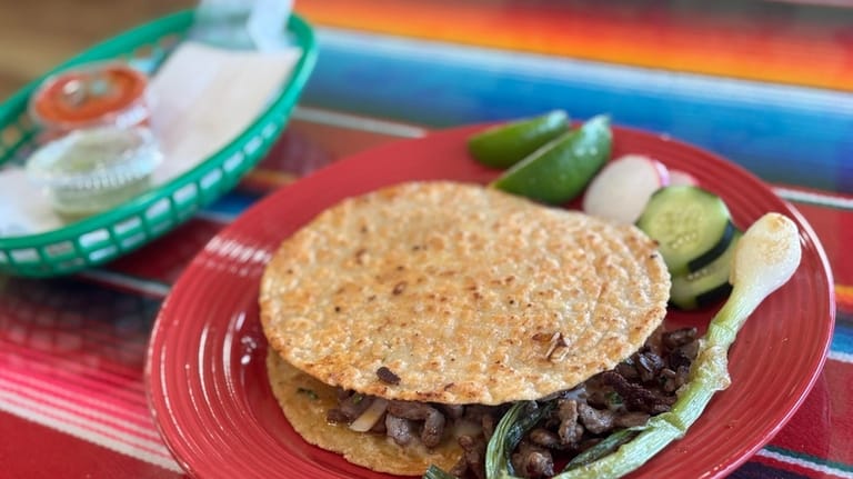Tacos los Cielitos in Hicksville makes a taco sandwich called...
