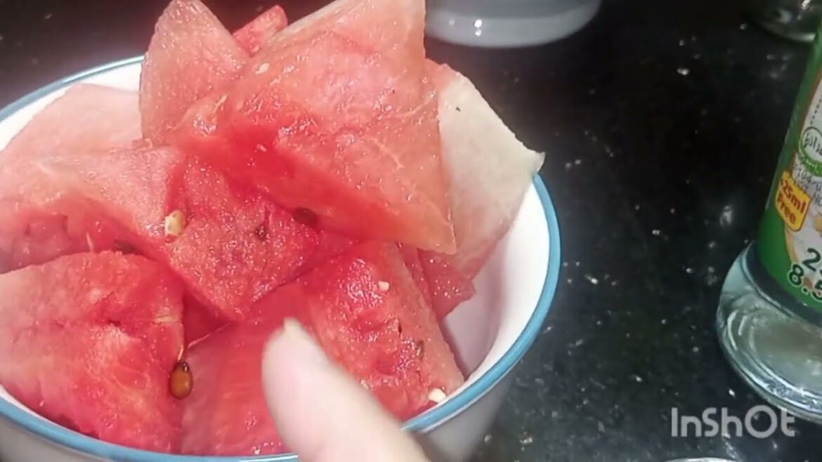 Middle Eastern Watermelon Orange Ice/Sugar Free/Healthy/How to make/Recipe/English.
