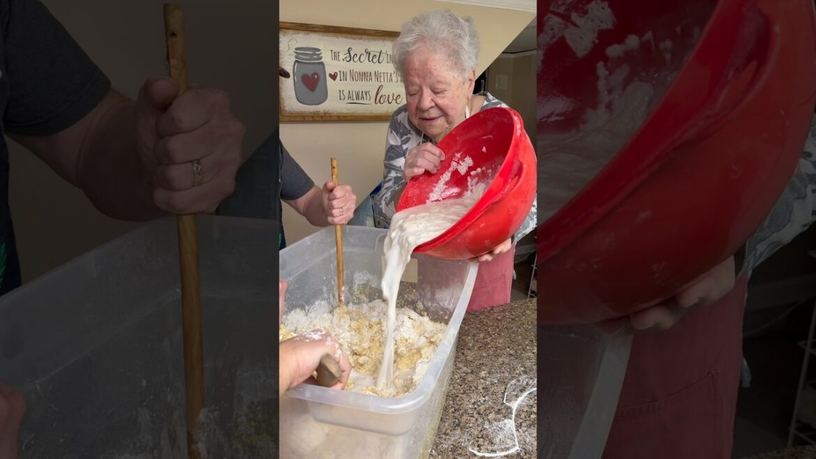 Part 2: Nonna makes 40+ loaves of Panettone.  #nonna #panettone