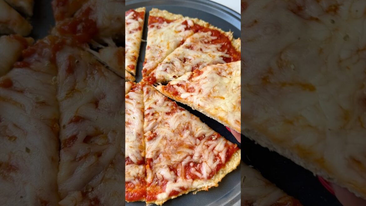 High Protein Chicken Crust Pizza | Eating Bird Food #recipe #chickenpizza #highprotein #lowcarb