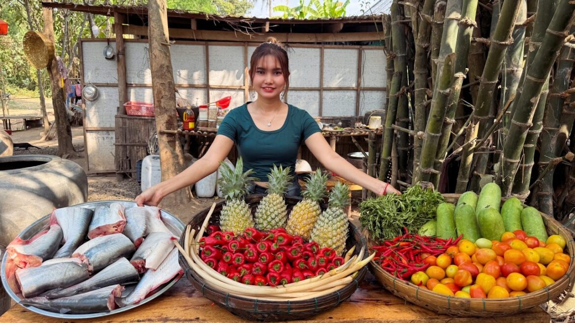 Amazing cooking deep fried fish and fish soup recipe