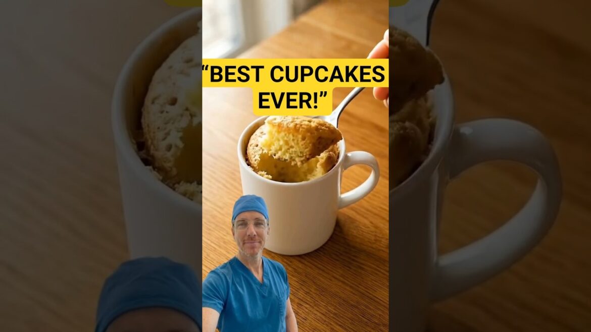 Banana Peanut Butter Cupcakes | Easy Cupcake Recipe #recipe #health #cupcake #ytshorts