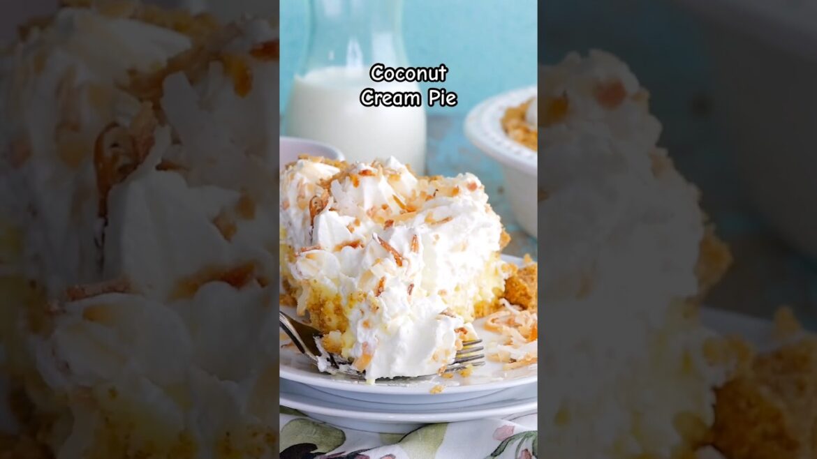 Coconut Cream pie is a great make-ahead recipe for dessert or a special occasion. #coconut