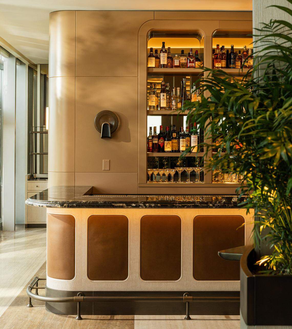 The bar at Seia Italian restaurant in Brickell.