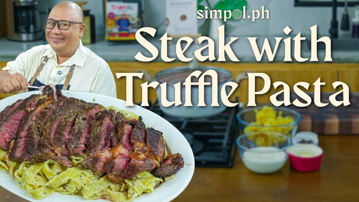 Juicy Steak and Creamy Truffle Pasta | Easy Restaurant-Style Meal at Home