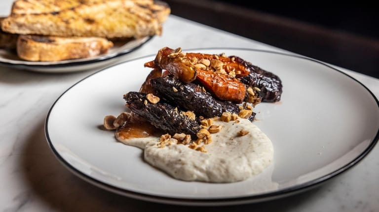 Slow-roasted carrots  at Otherside Wine Bar in Glen Cove.