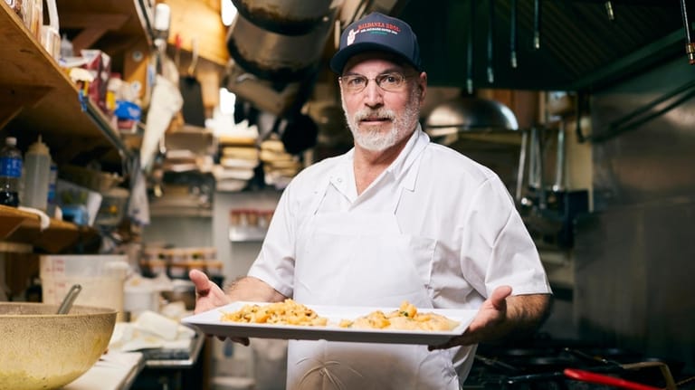 Chef and owner Rocco Baldanza in the kitchen at Mr....