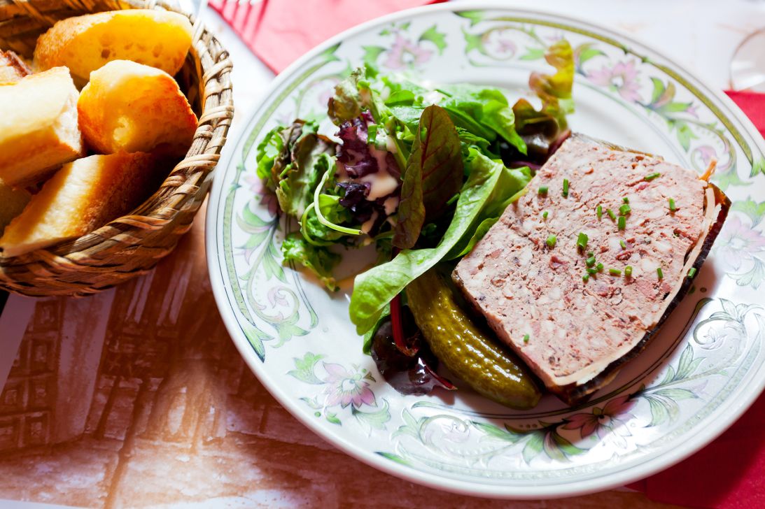 Terrine: A loaflike shape defines this dish, but you can experiment with many flavor combinations.