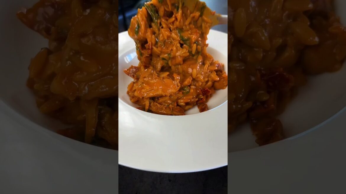 Chicken & Sun-dried Tomato Orzo#easyrecipe #foodlover            #delicious#testy#chicken