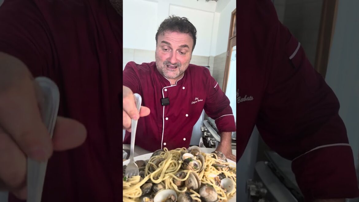 Spaghetti alle vongole veraci ￼