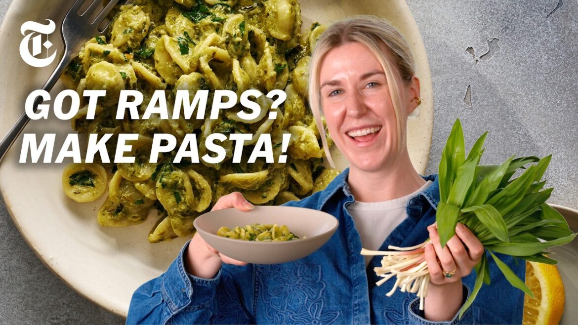 New to Ramps? Make This Creamy Pasta | Justine Doiron | NYT Cooking