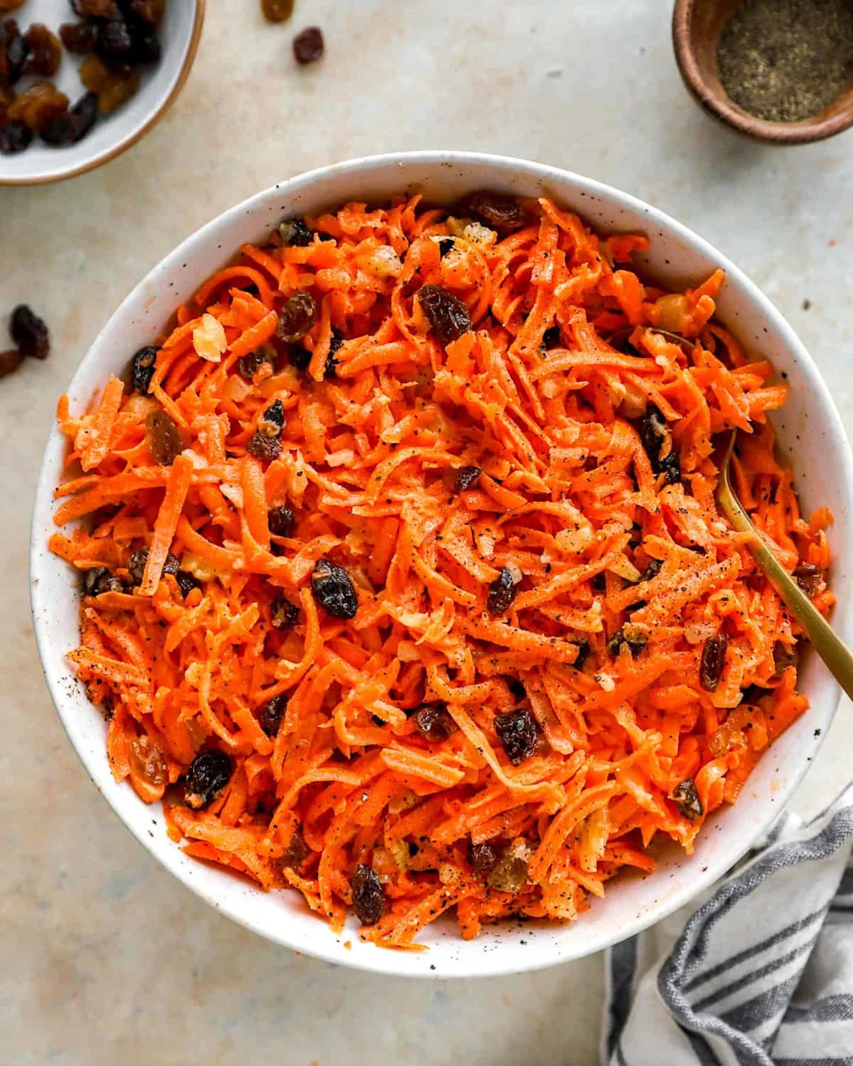 Carrot Raisin Salad - Photo Credit: The Cookie Rookie.