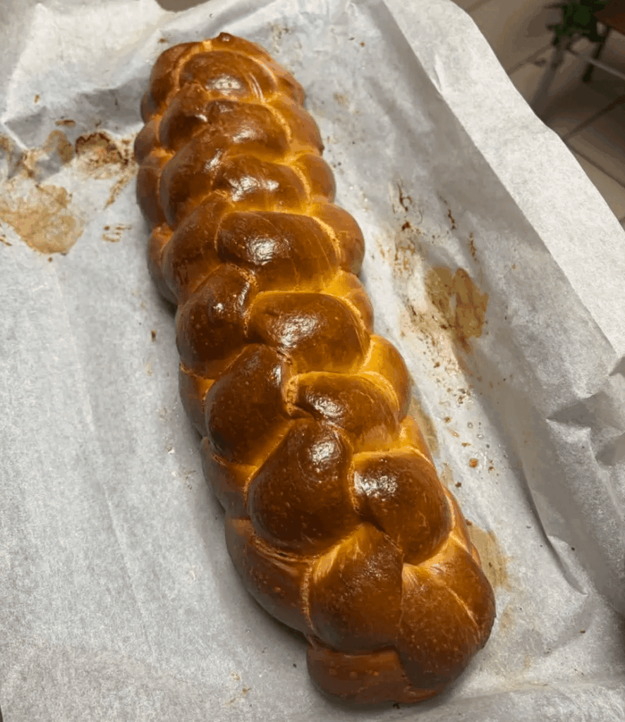 beginner attempt at challah for a friend