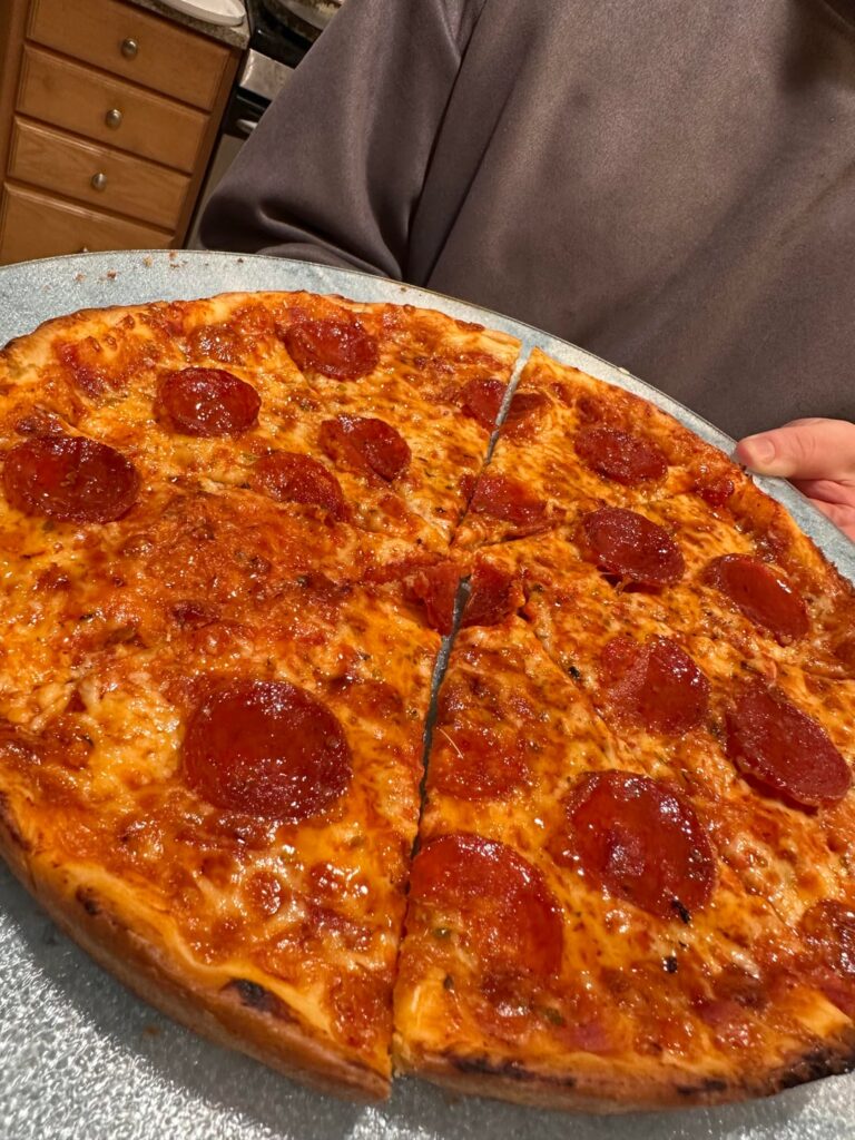 Homemade south shore bar pizza 🍕