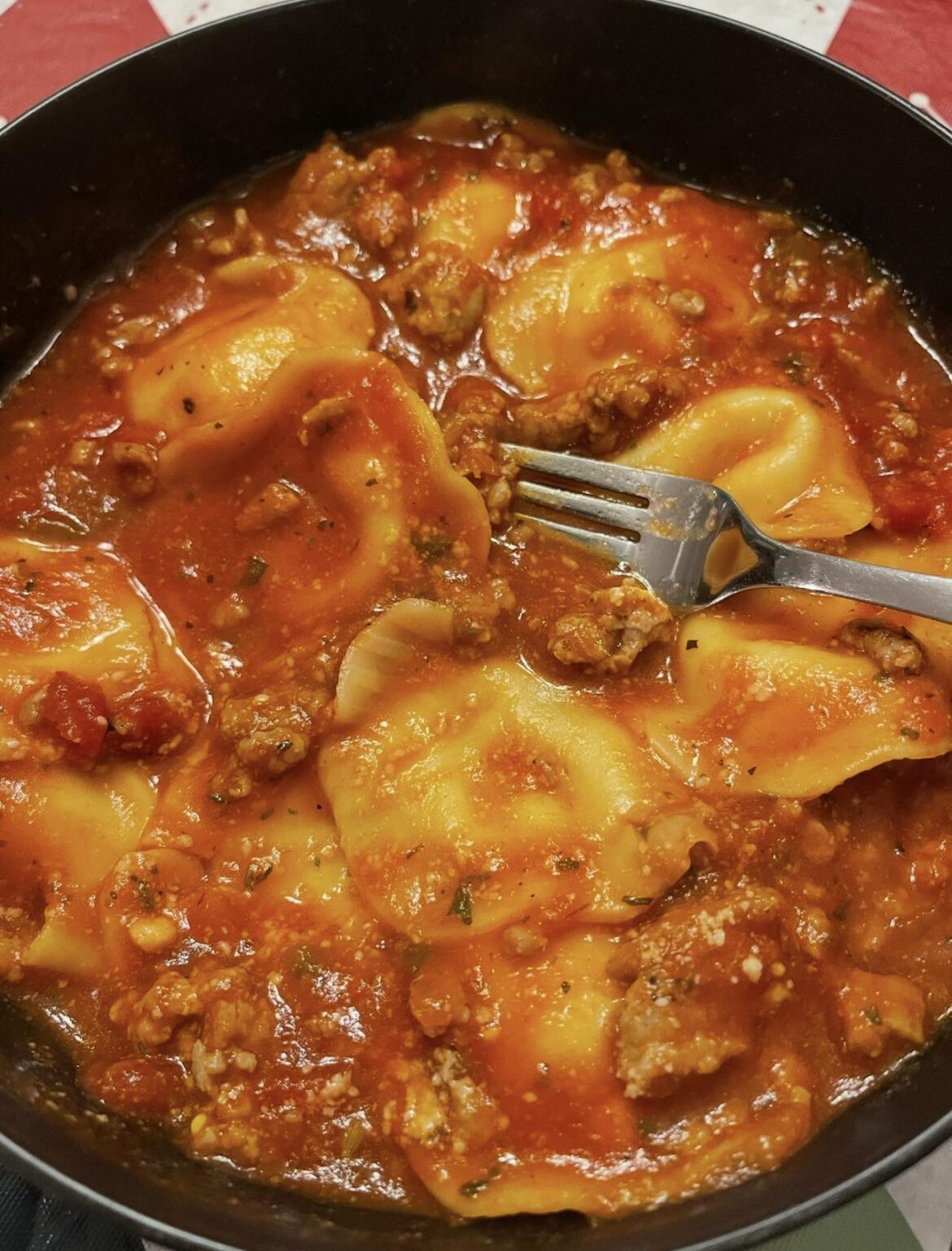 Home made tortellini