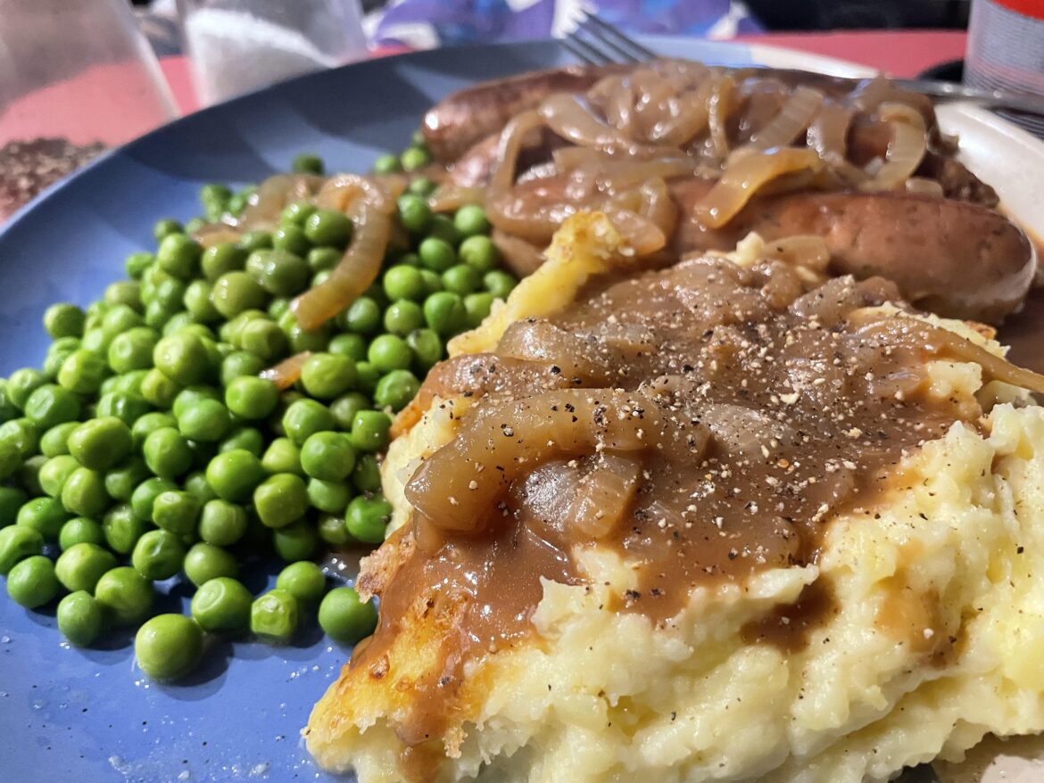 Bangers and mash - $5 (NZD) per serving